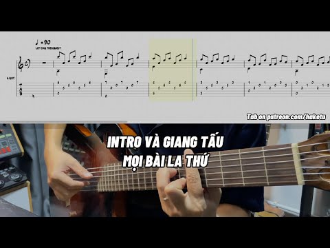 #1 CÂU GIANG TẤU GUITAR SOLO CƠ BẢN ÁP DỤNG NHIỀU BÀI