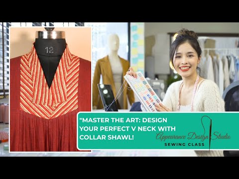 "Master the Art: Design Your Perfect V Neck With Collar Shawl! ✨ Sewing Secrets Revealed!"