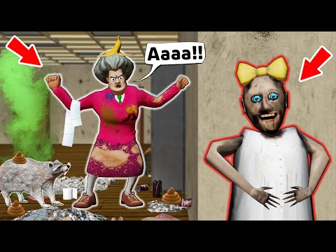 Prank on the Scary Teacher 3D !! Granny vs School vs Piggy - funny horror animation (p.187)