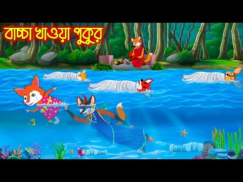 বাচ্চা খাওয়া পুকুর  | Bascha Khaoa Pukur | Bangla Cartoon | Thakurmar Jhuli | Rupkothar Golpo