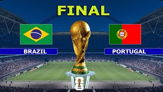 BRAZIL vs PORTUGAL - FINAL  | FIFA World Cup 2026 USA | Full Match All Goals | PES Gameplay