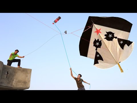 Big Black Kite Buy Umer Flying With Catch Moti red Door | 5 Feet Kite fly