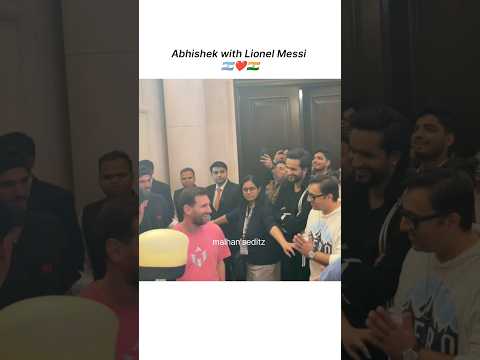 Messi & Abhishek ๐ฆ๐ทโค๏ธ #messi #abhishekmalhan #trendingshorts #shortsfeed #shorts #trending #love