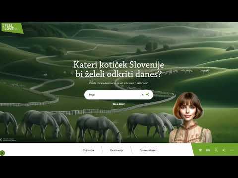Alma, virtualna asistentka na www.slovenia.info