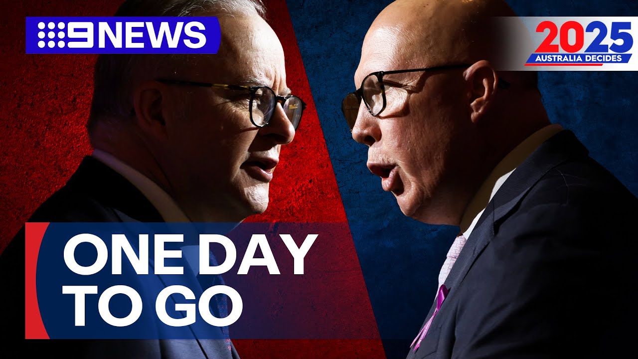 Election campaign goes into overdrive on final day | 9 News Australia