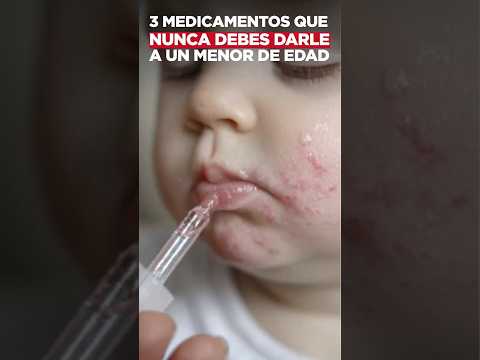 3 medicamentos que nunca debes darle a un menor de edad