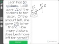 Leah's Sticker Distribution Problems
