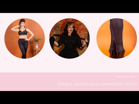 Opaque Seamed Fully Fashioned Tights (yes really!)