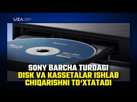 Sony barcha turdagi disk va kassetalar ishlab chiqarishni toʻxtatadi