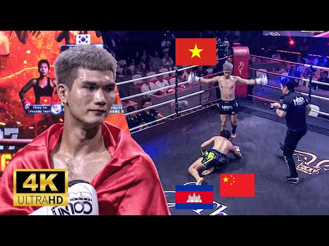 Cú Nã SẤM SÉT của kiện tướng Nguyễn Quang Huy khiến tay đấm Trung Quốc - Campuchia đỡ không nổi