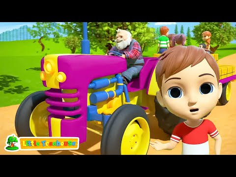 Ruedas del Tractor Girando Canción para Aprender y Jugar