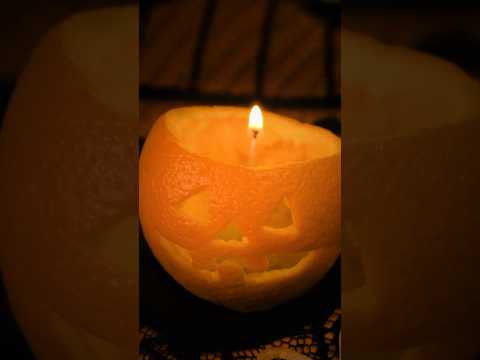 ORANGE you glad this pumpkin candle is cute? #shorts