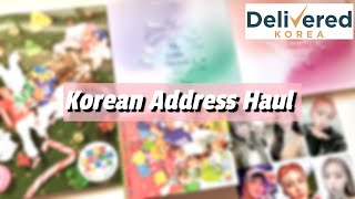 Korean Address Kpop Album Haul w/ Delivered Korea