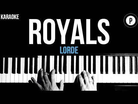 Lorde – Royals Karaoke SLOWER Acoustic Piano Instrumental Cover Lyrics