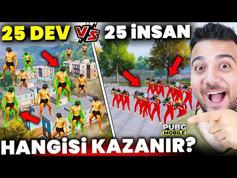 25 TİTAN vs 25 İNSAN?? SCHOOLDA BÜYÜK KAPIŞMA! KAZANAN 10.000 UC ALIR! PUBG Mobile