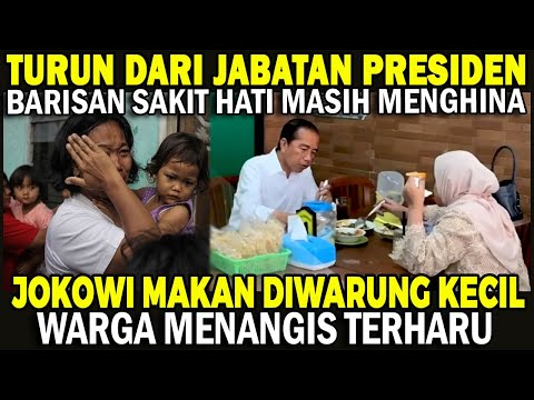 Kesederhaan Jokowi Mengundang Air Mata, Makan Diwarung Kecil Bersama Warga