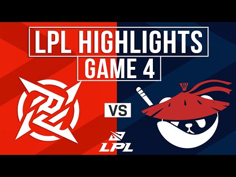 NIP vs AL Highlights Game 4 | LPL 2025 Split 1 | Ninjas in Pyjamas vs Anyone's Legend