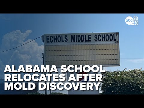 YouTube video thumbnail: Mold Discovery Forces Alabama Middle School to Relocate Classes