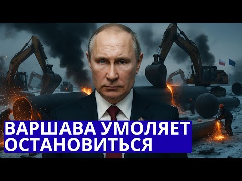 Экстренная новость Варшава в панике Россия демонтировала газопровод в Европу Польша в шоке, рынки р