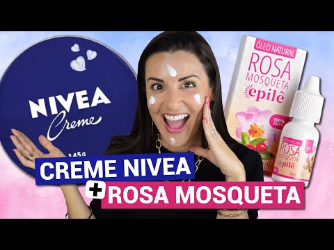 CREME NIVEA DA LATINHA AZUL E ÓLEO DE ROSA MOSQUETA Como Usar?! | Baratinhos de farmácia