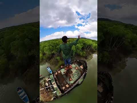 pulei de cima do rebocador