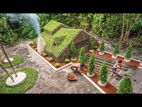 I Spent 100 Days Building My Dream Underground House and Fireplace [ Episode 1 ]