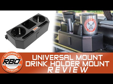 UTV Universal Mount Drink Holder Console - Product Review by Razorback Offroad™