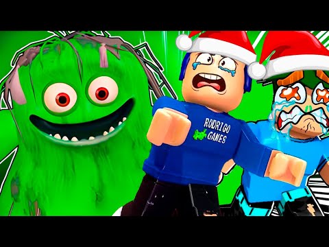 🎄PASSAMOS O NATAL NO LIXÃO - Roblox Trash Monster Obby 🗑️