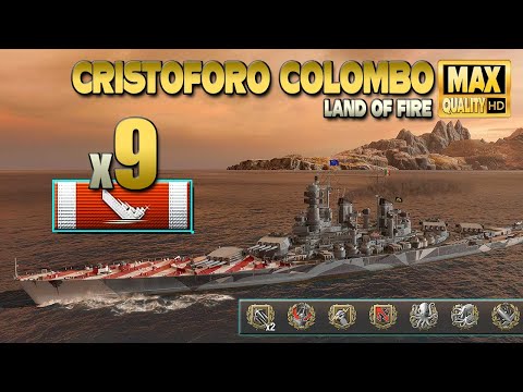  quot Cristoforo Colombo quot  with 9 destroyed ships   World of Warships