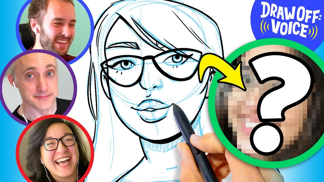 Artists Draw A Stranger Based On Voice (Karina) Draw-Off Voice
