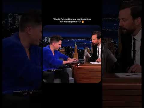 Charlie Puth cooking up a beat in real-time.