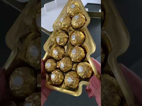 Ferrero Chocolate | Christmas Tree Chocolate #yummy #asmr #shorts