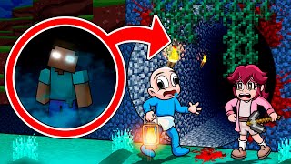 Encontramos el TÚNEL MÁS LARGO y ATERRADOR de Minecraft 😱 BEBE NOOB