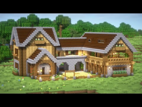 Minecraft: How To a Survival Base(House Tutorial)(#53) | 마인크래프트 건축, 야생기지, 인테리어