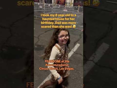 Dad Was More Scared Than The 8 Year Old! This Video - With The Audio From The Haunted Houses - Is TOO FUNNY!