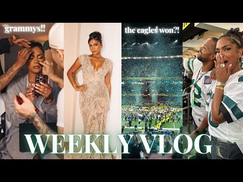 WEEKLY VLOG ♡ (come with me to the GRAMMYS and the SUPERBOWL??! this vlog is actually insane.)