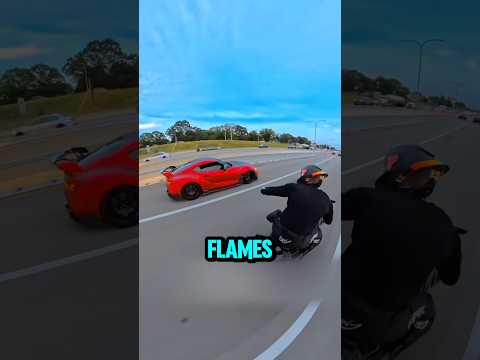 Biker Challenged Hypercar And Did This… (blackhornets1)