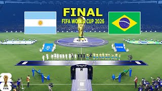 ARGENTINA vs BRAZIL- FINAL  | FIFA World Cup 2026 USA | Full Match All Goals | PES Gameplay