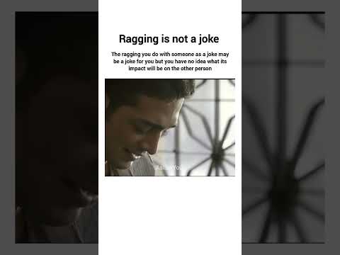 The ragging you do with someone as a joke may be a joke for you but you have no idea #sad #status