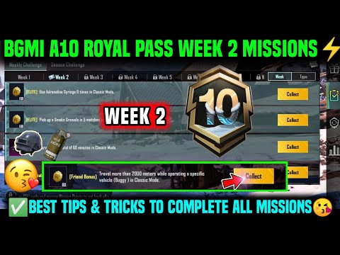 A10 WEEK 2 MISSION | BGMI WEEK 2 MISSIONS EXPLAINED | A10 ROYAL PASS WEEK 2 MISSION | C7S20 WEEK 2