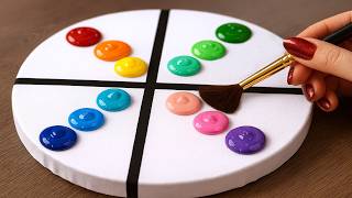 Anyone Can Paint This! | So Simple and Colorful Acrylic Techniques!