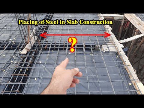 Placing of Steel Reinforcement in Slab Construction
