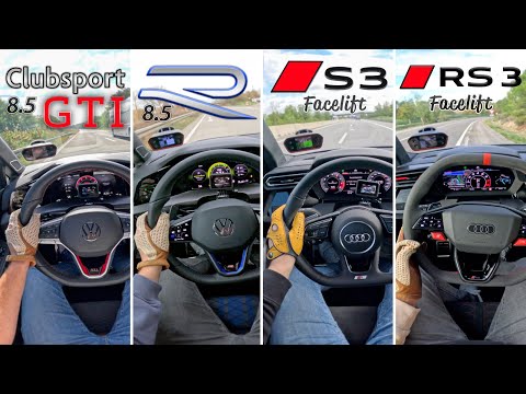 RS3 Facelift | Golf R 8.5 | Clubsport 8.5 | S3 Facelift | SOUND💥 & 100-200 km/h accelerations🏁