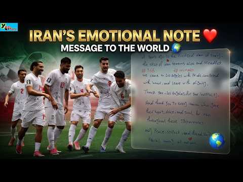 Iran’s Handwritten Note In LA Goes Viral। ‘Peace, Respect and Friendship’। FIFA World Cup 2026