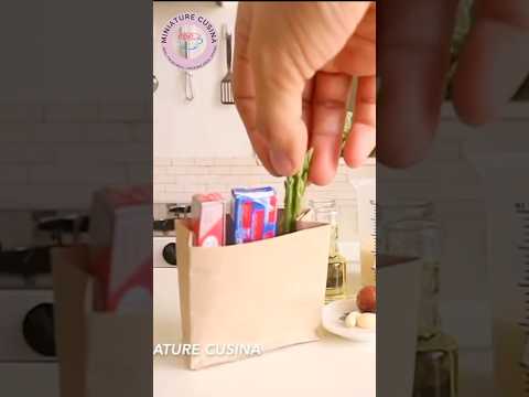 MINIATURE REAL FOOD COOKING #miniaturecusina #asmr #shorts