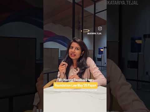 My Honest Review of CA Foundation Law Exam- May'26