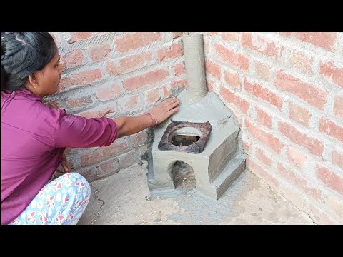 mitti Ka chulha banane Ka tarika | mud stove | fere stove,primitive| technology oven and chulha