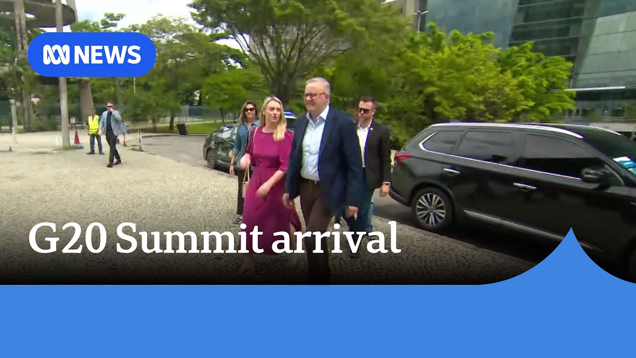 Anthony Albanese arrives in Rio de Janeiro for G20 summit | ABC News