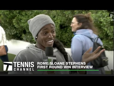 Sloane Stephens talks about her new trophy, and the key to her success | 2023 Rome First Round