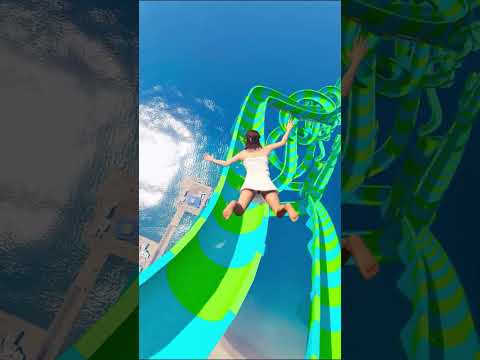Amanda, Cow & Lamar Awesome Water Slide #1 #shorts